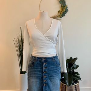 Zara Wrap Cropped Top
